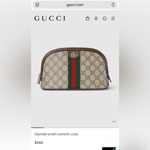Gucci Ophidia Monogram Pouch Authentic - Picture 9 of 9